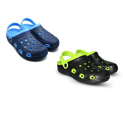 Unisex Casual Walking Clogs Combo (Pack of 2)