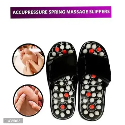 Spring Acupressure  Magnetic Therapy Paduka Slippers For Full Body Blood Circulation  Leg Foot Massager-thumb0