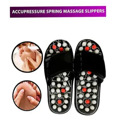 Spring Acupressure  Magnetic Therapy Paduka Slippers For Full Body Blood Circulation  Leg Foot Massager