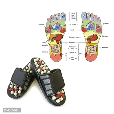 Spring Acupressure  Magnetic Therapy Paduka Slippers For Full Body Blood Circulation  Leg Foot Massager-thumb2