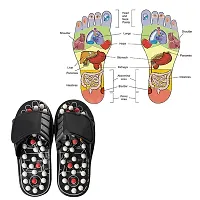 Acupressure and Magnetic Therapy Acu Paduka Slippers For Full Body Blood Circulation Natural Leg Foot Massager Slippers-thumb1