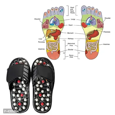 Acupressure and Magnetic Therapy Acu Paduka Slippers For Full Body Blood Circulation Natural Leg Foot Massager Slippers-thumb2
