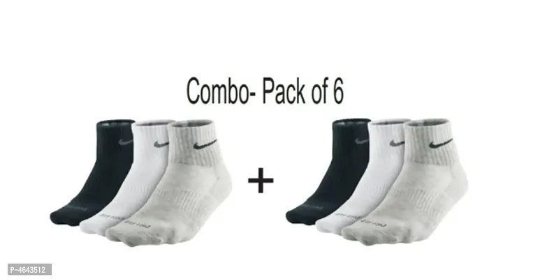 Ankle Length Socks Combo Pack Of 6-thumb0