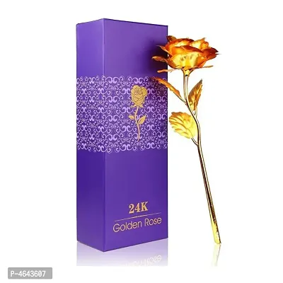 24K Golden Rose 10 Inches With Gift Box - Best Gift For Loves Ones, Valentine'S Day, Mother'S Day, Anniversary, Birthday-thumb0