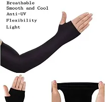 Eastern Club High Performance Multipurpose Sports Arm Sleeves Perfect for Cricket, Bike Riding,Cycling  (4 Pair )-thumb3