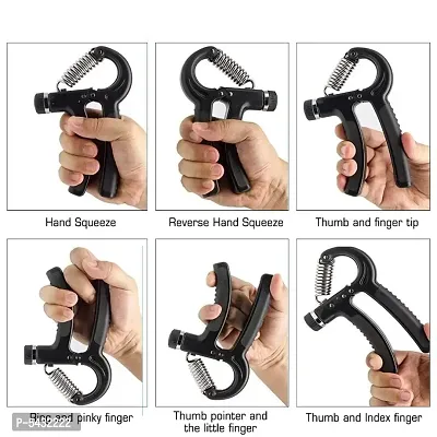 Adjustable Non-Slip Hand Grip Strengthener Wrist Forearm Exerciser for Body Workout and Strength Multicolor-thumb3