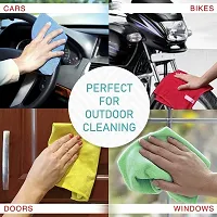 Microfiber Cleaning Cloths, 2pcs 40x40cms 340GSM Multi-Colour Wash Cloth for Kitchen Car Window Stainless Steel Cleaning-thumb1