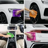 Microfiber Cleaning Cloths, 2pcs 40x40cms 340GSM Multi-Colour Wash Cloth for Kitchen Car Window Stainless Steel Cleaning-thumb2