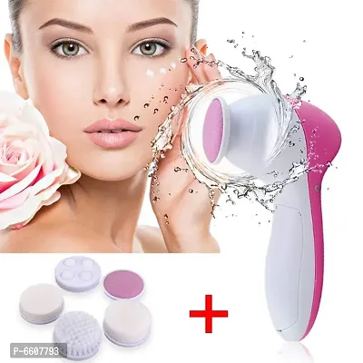 5 in 1 Portable Electric Facial Cleaner Multifunction Massager, Face Massage Machine For Face, Facial Machine, Beauty Massager, Facial Massager For Women