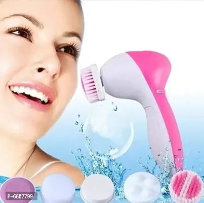 5 in 1 Portable Electric Facial Cleaner Multifunction Massager, Face Massage-thumb0