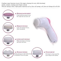 Facial Kit // Multifunction Beauty Care Brush Deep Clean 5 in 1 Portable Facial Cleaner Relief Face Massager-thumb1