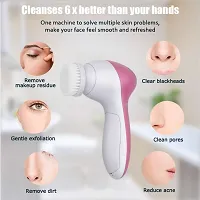 5 in 1 Portable Electric Facial Cleaner Multifunction Massager, Face Massage Machine For Face, Facial Machine, Beauty Massager, Facial Massager For Women-thumb2