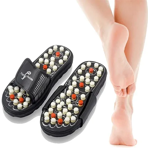 Manual Spring Acupressure and Magnetic Therapy Accu Paduka Slippers for Full Body Blood Circulati