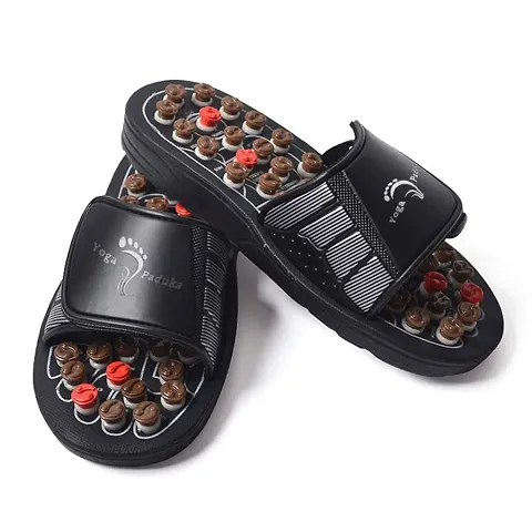 Eastern Club Acupressure and Magnetic Therapy Accu Paduka Slippers for Full Body Blood Circulation Leg Foot Massager Slippers