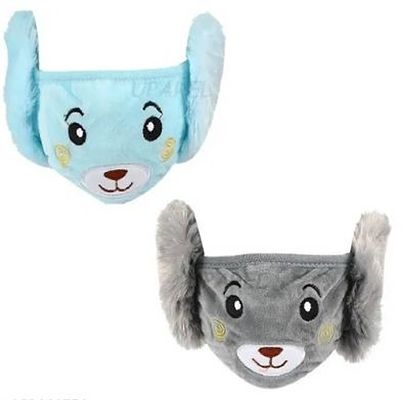 Kids Face Mask Ear Muffs Covers Pack of 2