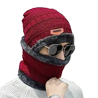 Eastern Club Unisex Wool Winter Neck Scarf, Gloves And Caps (Pack Of 3 Pieces)-thumb2