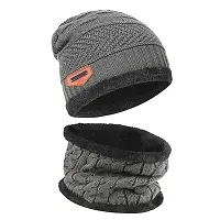 Eastern Club Unisex Wool Winter Neck Scarf, Gloves And Caps (Pack Of 3 Pieces)-thumb2