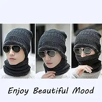 Eastern Club Unisex Wool Winter Neck Scarf, Gloves And Caps (Pack Of 3 Pieces)-thumb3