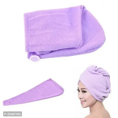 Hair Towel Wrap Absorbent Towel Hair-Drying Bathrobe Magic Hair Warp Towel Super Quick-Drying Microfiber Bath Towel Hair Dry Cap Sal-thumb0