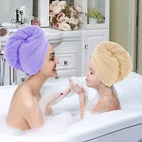 Hair Towel Wrap Absorbent Towel Hair-Drying Bathrobe Magic Hair Warp Towel Super Quick-Drying Microfiber Bath Towel Hair Dry Cap Sal-thumb3