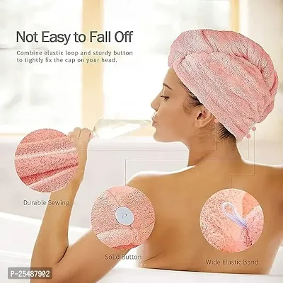 Hair Towel Wrap Absorbent Towel Hair-Drying Bathrobe Magic Hair Warp Towel Super Quick-Drying Microfiber Bath Towel Hair Dry Cap Sal-thumb2