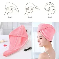 Hair Towel Wrap Absorbent Towel Hair-Drying Bathrobe Magic Hair Warp Towel (Multicolor)-thumb1