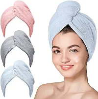 Microfiber Hair Towel Wrap | Hair Drying Towel, Ultra Absorbent Fast Drying Hair Towel Wraps for Wet Hair-thumb2