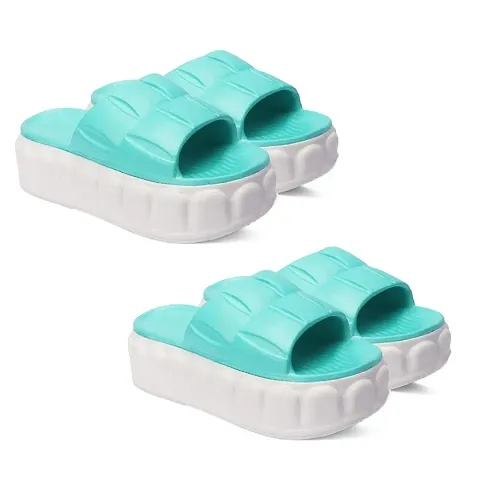 Stylish Solid Slipper for Women, Pack of 2