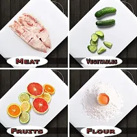 Leavens Vegetable and Fruits Plastic Chopping/Cutting Board (34 X 22 Cms) (1 Pc, White)-thumb3