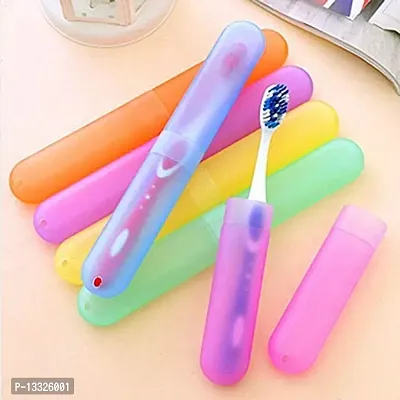 Dream Shopping Zharki Anti Bacterial Toothbrush Container Pack of 3 Tooth Brush Cap Caps Cover Covers Case Holder Cases Travel Home Use-thumb4