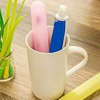 4pcs Anti Bacterial Toothbrush Container, Travel Toothbrush Holder, Caps, Cover, Case Box Tube Cover - Pack of 4 (Multicolours)-thumb4