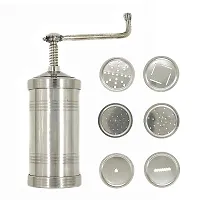 Stainless Steel Idiyappam Maker Press Maker Sev Sancha Maker Sevai Nazhi Murukku Gathiya nool puttu Chakli Maker with 6 Different Jalis-thumb3