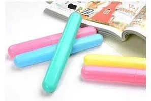 Dream Shopping Anti Bacterial and Anti Viral Toothbrush Container Pack of 4 Kewalraj Co Tooth Brush Cap Caps Cover Covers Case Holder Cases Travel Home Use-thumb4