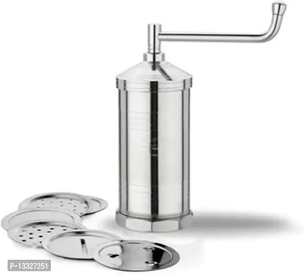 Dream Shopping Aaroo Enterprise Stainless Steel Indian Made Sevanazhi Sevai Nazhi Sev Sancha Gathiya Murukulu Janthikulu Idiyappam Maker with Free 6 Different Jali