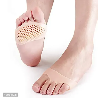 Silicone Gel Half Toe Sleeve Anti Skid Forefoot Soft Pads For Pain Relief Heel Front Socks Silicone Heel Protector Foot Gel Socks For Repair Dry