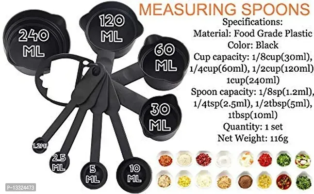 Dream Shopping 8 Pcs Measuring Cup Measuring Cup Set 240 Ml 160 Ml 120 Ml 60 Ml 15 Ml 5 Ml 2.5 Ml 1.25 Ml-thumb3