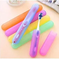 Dream Shopping Anti Bacterial and Anti Viral Toothbrush Container Pack of 4 Kewalraj Co Tooth Brush Cap Caps Cover Covers Case Holder Cases Travel Home Use-thumb1