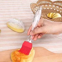 Dream Shopping Nohunt Plastic Measuring Spoon Cup Set Table Spoon Set with Different Size for Cake Baking Cooking Or Reusable Non Sticky Spatula and Oil Brush for Kitchen Utensial Set of 1-thumb2