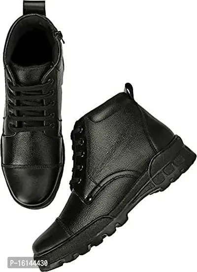 celtica Men's real leather DMS boots police army ncc dress shoes with zip