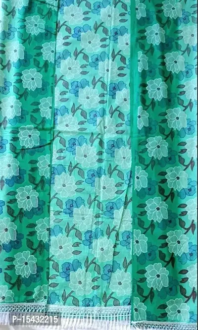 Elite Turquoise Cotton Self Design Dupattas For Women-thumb0