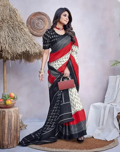 Classic Khadi Silk Saree with Blouse piece