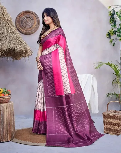 Womens Art Silk Sarees with Blouse Piece