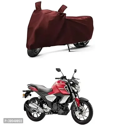 BHOOMIKA-Bajaj Platina 110 Two Wheeler Motercycle Bike and Scooty Cover with Water-Resistant and Dust Proof 190T Fabric_Maroon-thumb2