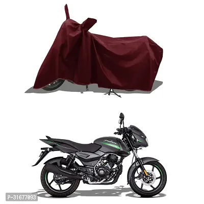 Two Wheeler Motercycle Bike And Scooty Cover With Water-Resistant And Dust Proof Premium 190T Fabric_Brown For Bajaj Pulsar 135-thumb0