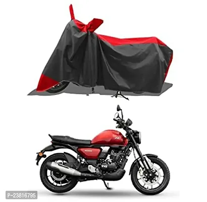 Two Wheeler - Scooty - Bike Cover for New TVS Ronin 225 Bike Cover with Water-Resistant and Dust Proof Premium 190T Fabric_Red Stripe