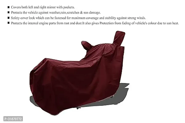 Protective Water Resistant Dust Proof Polyester Two Wheeler Bike Cover For Bullet 350 New-thumb4