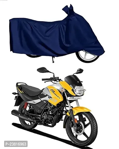 Waterproof-UV Protections And Dustproof Full Bike-Scooty Two-Wheeler Body Cover for New Hero Passion Pro i3s Cover ( Navy Blue )-thumb0