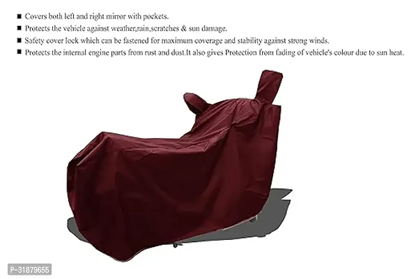 Protective Water Resistant Dust Proof Polyester Two Wheeler Bike Cover For Bajaj Platina-thumb4