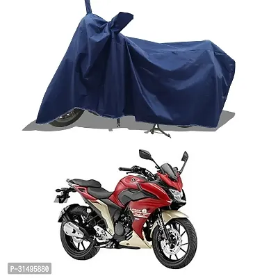 BHOOMIKA :-  Fazer 25 BS6 Two Wheeler Motercycle Bike and Scooty  Cover with Water-Resistant and Dust Proof Premium 190T Fabric_Navy Blue-thumb0