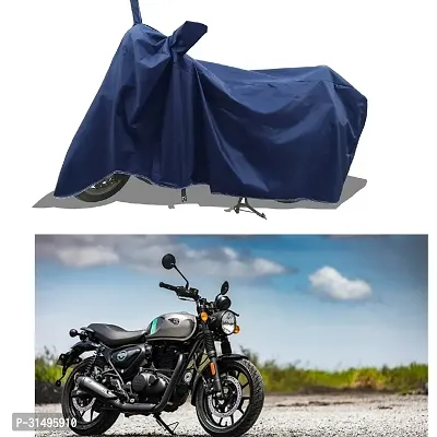 BHOOMIKA :-  Hunk Two Wheeler Motercycle Bike and Scooty  Cover with Water-Resistant and Dust Proof Premium 190T Fabric_Navy Blue